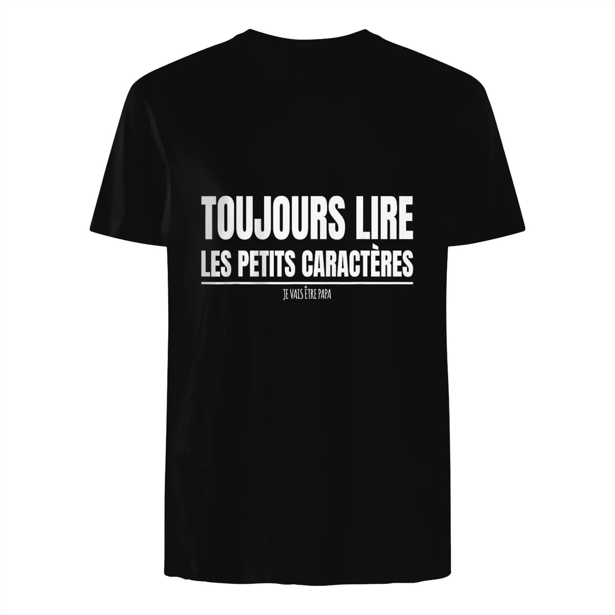 Drôle Annonce Grossesse Grand Parents Original Future Papa in Black - back view