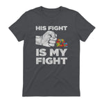 Autism Awareness for Parents of Autistic Kids T-Shirt in Charcoal - back view