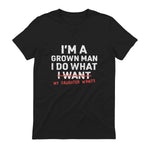 I Do What My Daughter Wants Dad T-Shirt in Black - back view