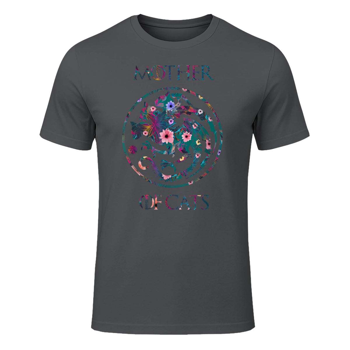 Mother of Cats Shirt T-Shirt in Charcoal - front view