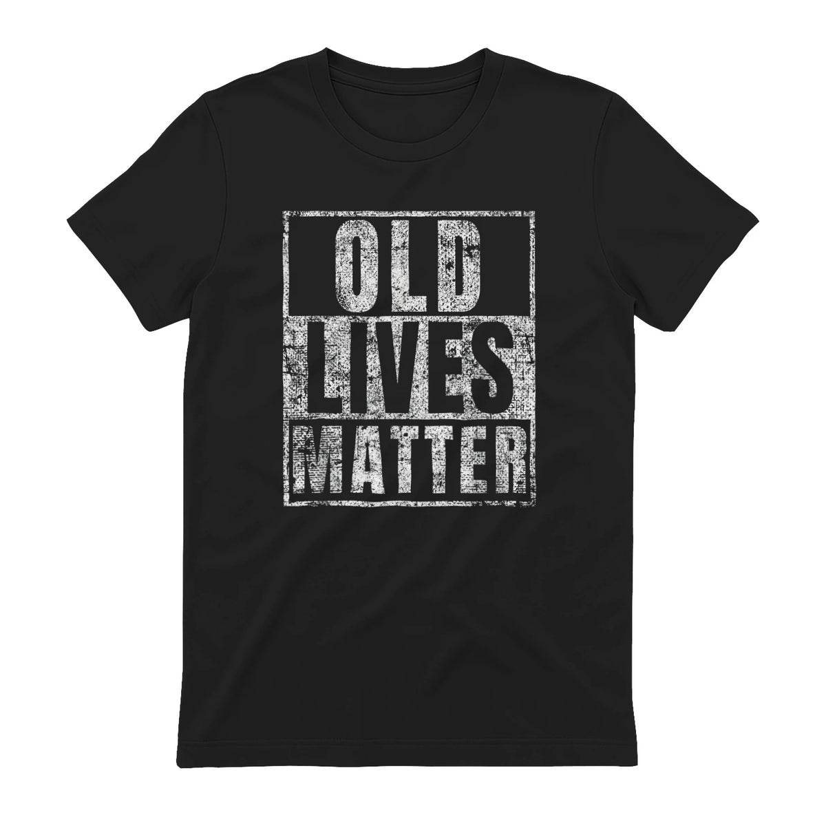 Old Lives Matter Funny Birthday Party Gag Gift for Dad in Black - back view