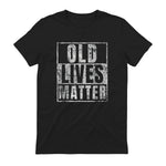Old Lives Matter Funny Birthday Party Gag Gift for Dad in Black - back view