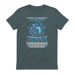 Five Signs I'm Probably a Dragon T-Shirt in Dark Heather - back view