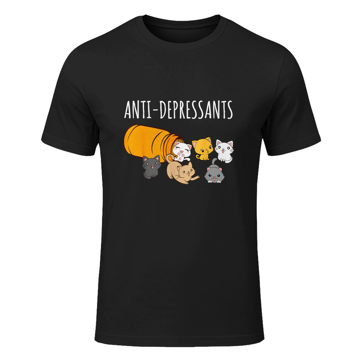 Anti-dépresseurs Chat Collection Chats Kitty Cat in Black - front view