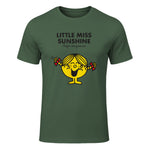 Mr. Men Little Miss Sunshine T-Shirt in Military Green - front view