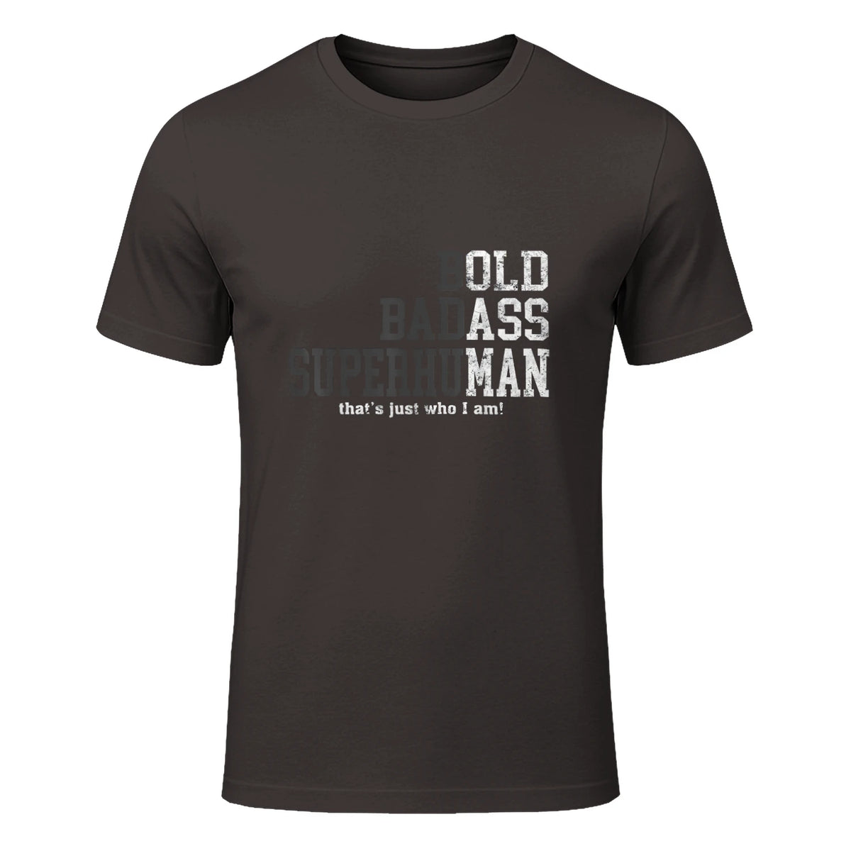 Funny Dad Husband Father's Day T-Shirt in Dark Chocolate - front view