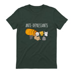 Anti-dépresseurs Chat Collection Chats Kitty Cat in Forest Green - back view