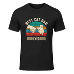 Best Cat Dad Ever - Meilleur chat papa jamais chat in Black - front view