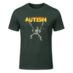 Autism Skeleton Meme in Forest Green - front view