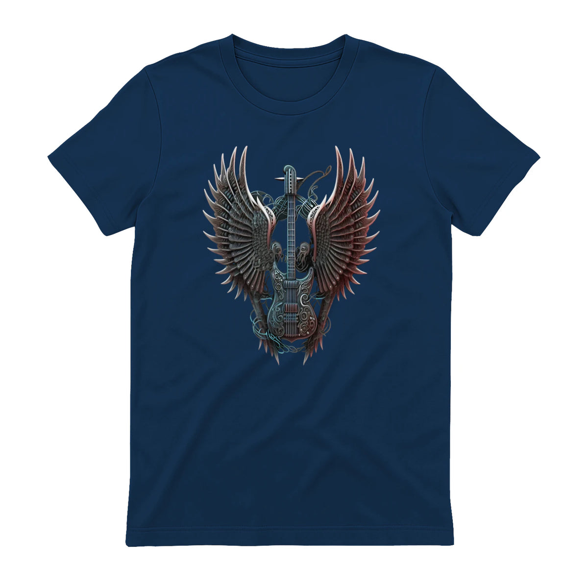 Fans de Hard Rock Vintage Music Rock and Roll Lover in Navy - back view
