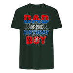 Birthday Boy Dad Spider Web T-Shirt in Forest Green - back view