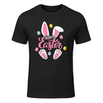 Happy Easter Bunny Women Girls Rabbit Easter Egg Hunt Funny in Black - front view
