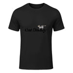 Chat Daddy drôle chat papa drôle chat papa humour fête des pères père in Black - front view