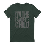 Funny I'm The Favourite Child Siblings in Forest Green - back view