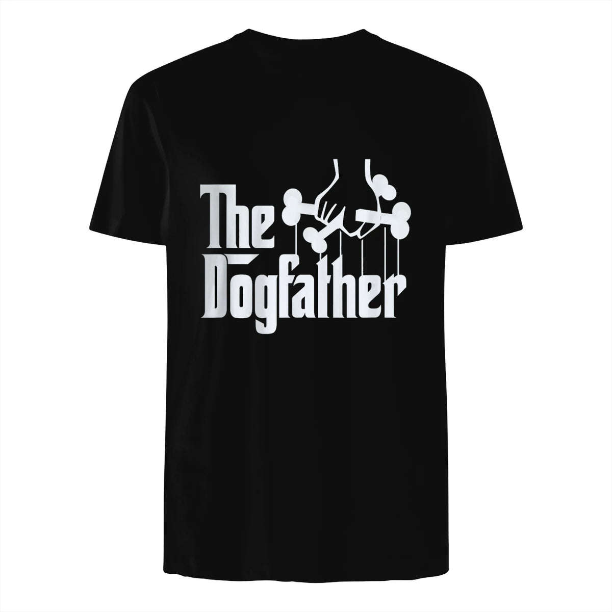 The Dogfather Dog Dad Dog Lover in Black - back view
