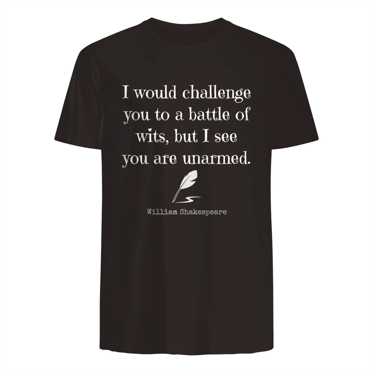William Shakespeare Quote English Literature & Classic Plays in Dark Chocolate - back view