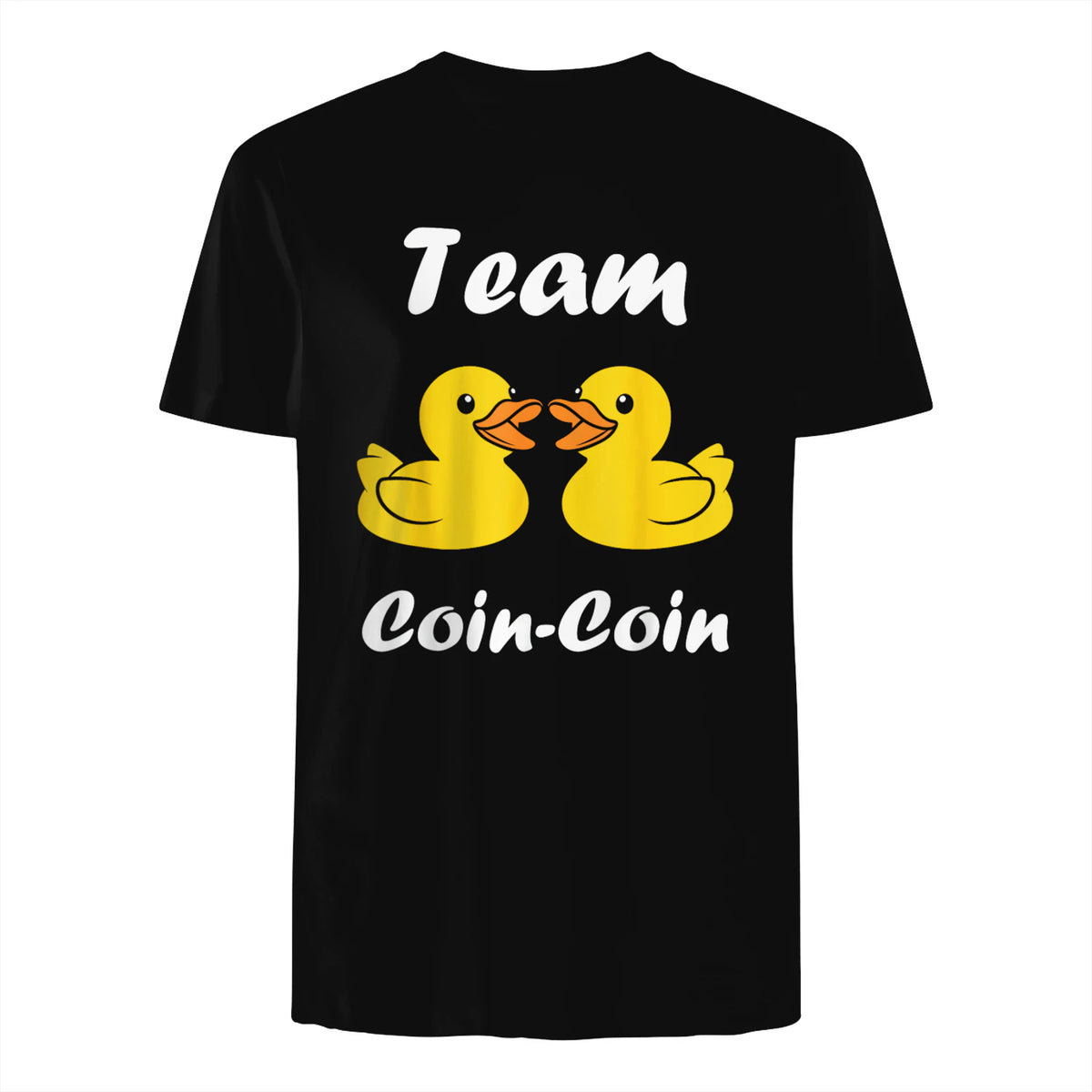 Citation Canard Enfant Humour Team Canards Coin-Coin in Black - back view