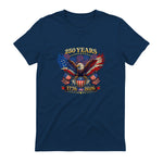 American Independence Day Anniversary T-Shirt in Navy - back view
