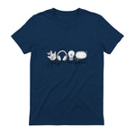 Autism Awareness Acceptance Shirt Support Mom Women Kid in Navy - back view
