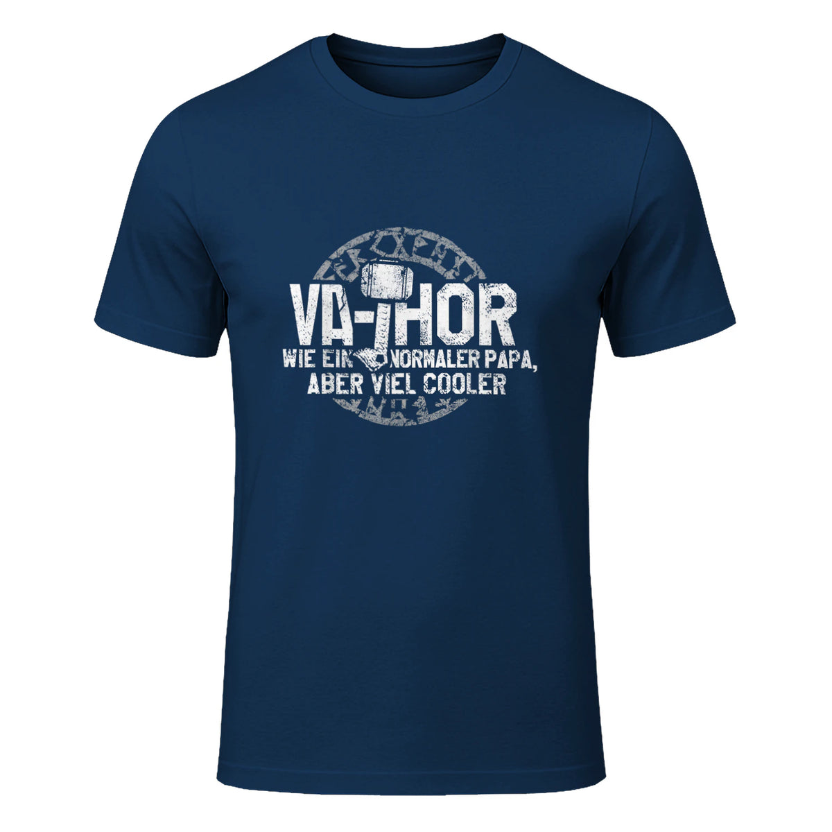Vathor Vater Thor Cool Hammer Papa Fathor in Navy - front view