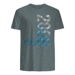 Vintage Eighteenth Birthday Gift T-Shirt in Dark Heather - back view