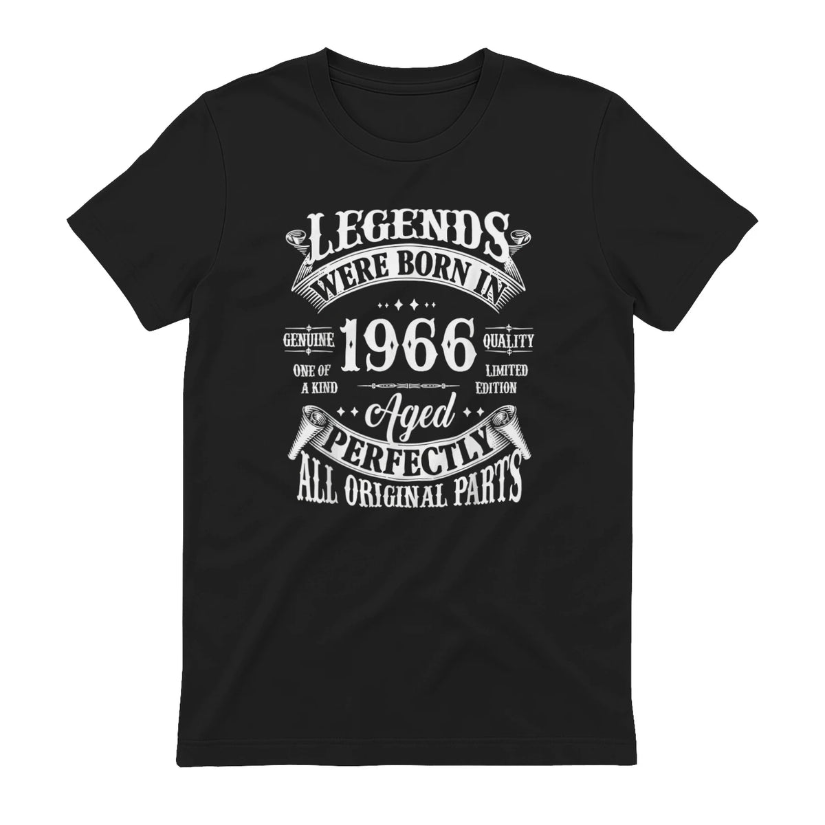 Vintage Sixtieth Birthday Shirt T-Shirt in Black - back view