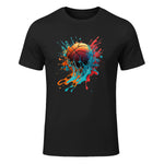 Basketball Splash Baller Basketball Player Team Player T-Shirt in Black - front view