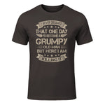 I Never Dreamed That I'd Become A Grumpy Old Man Grandpa in Dark Chocolate - front view