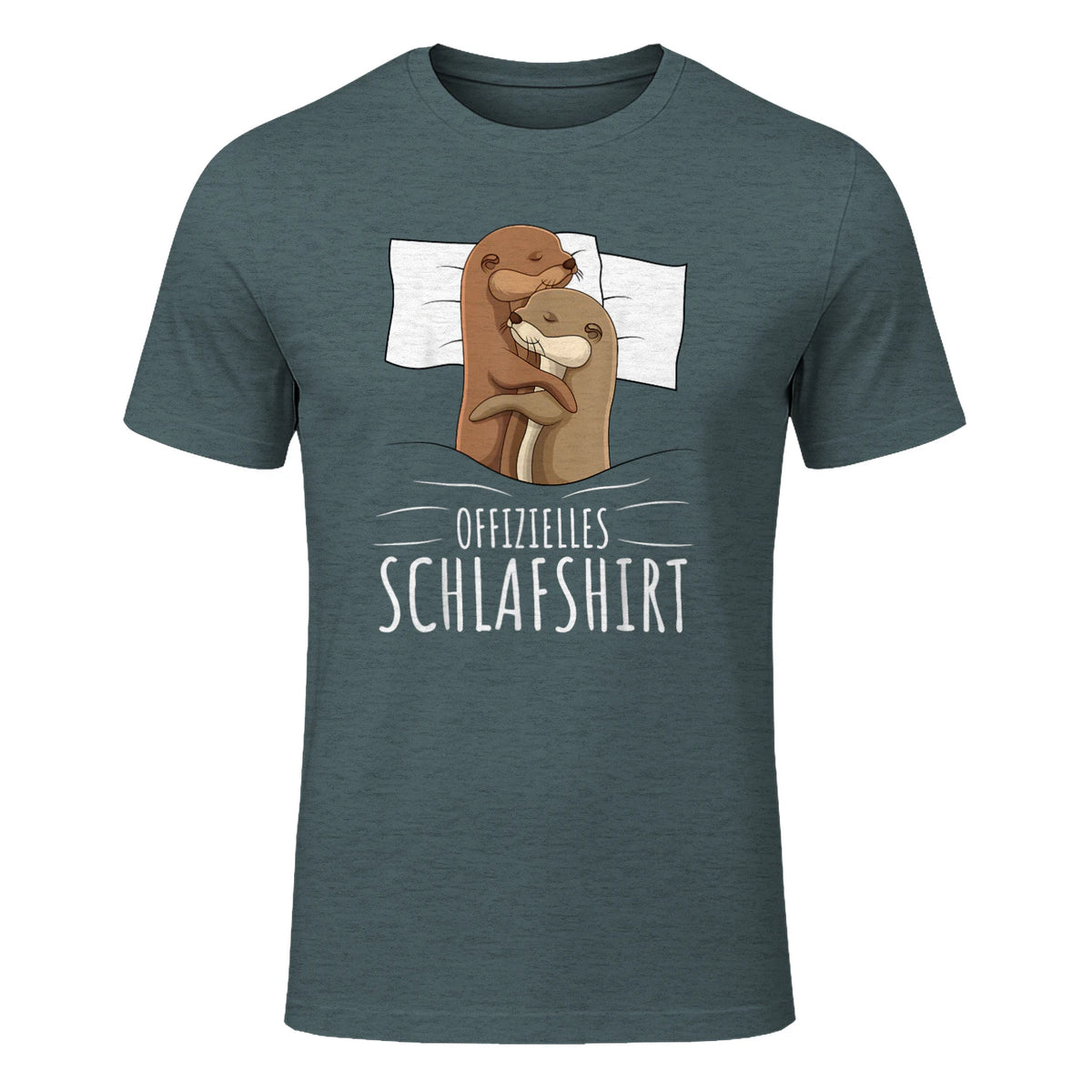 Offizielles Schlafshirt Otter Schlafanzug Seeotter in Dark Heather - front view