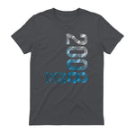 Vintage Eighteenth Birthday Gift T-Shirt in Charcoal - back view