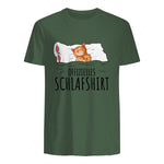Süße Katzen & Haustier Geschenkideen Offizielles Schlafshirt Katze Schlafanzug Katzen in Military Green - back view