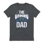 Gamer Zocker Games Pc - Best Gaming Dad Ever T-Shirt in Charcoal - back view