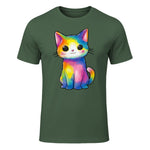 Aquarelle colorée pour Les Amoureux des Chats in Military Green - front view