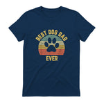 Vintage Dog Dad Cool Father's Day Gift Retro in Navy - back view
