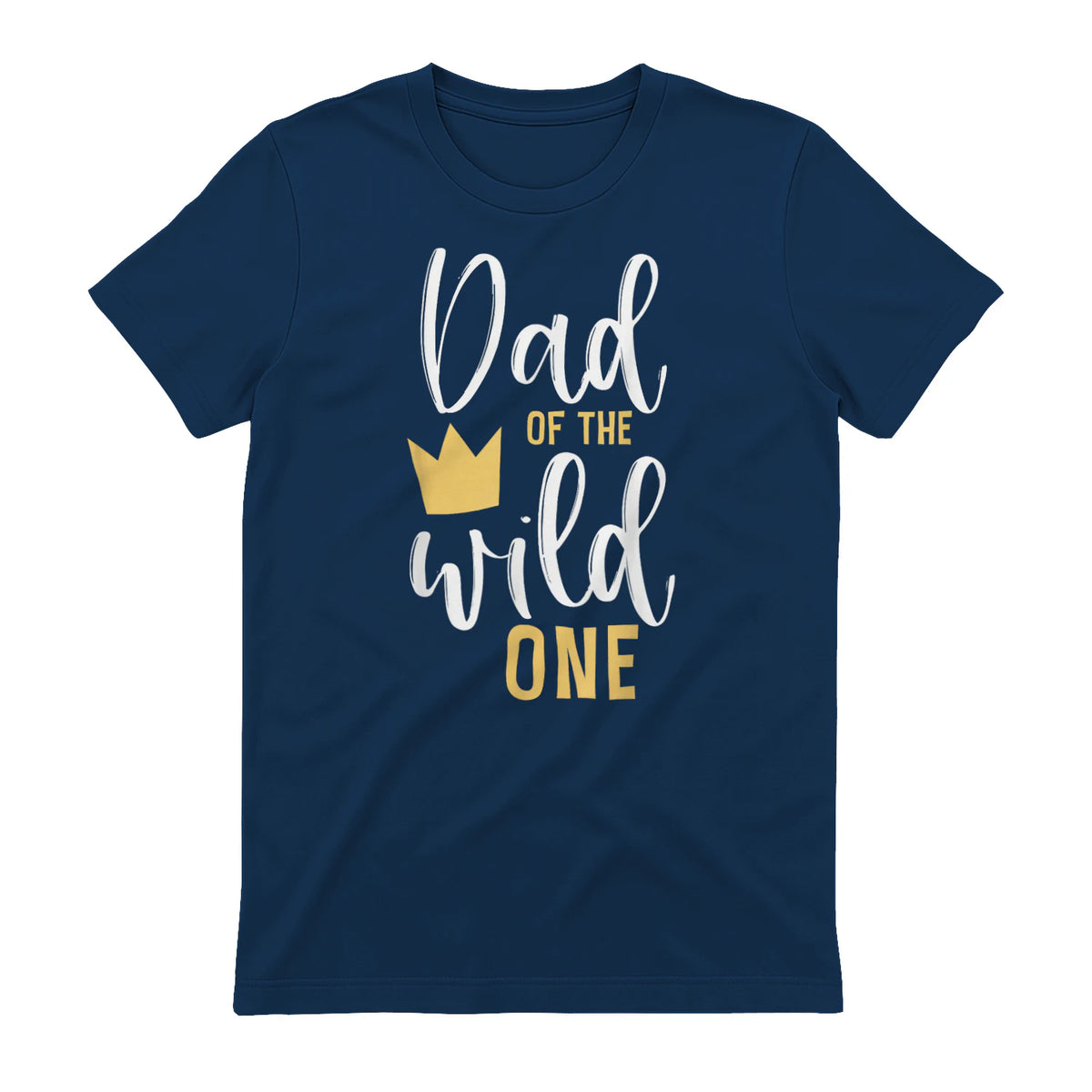 Dad of the Wild One First Birthday Daddy T-Shirt in Navy - back view