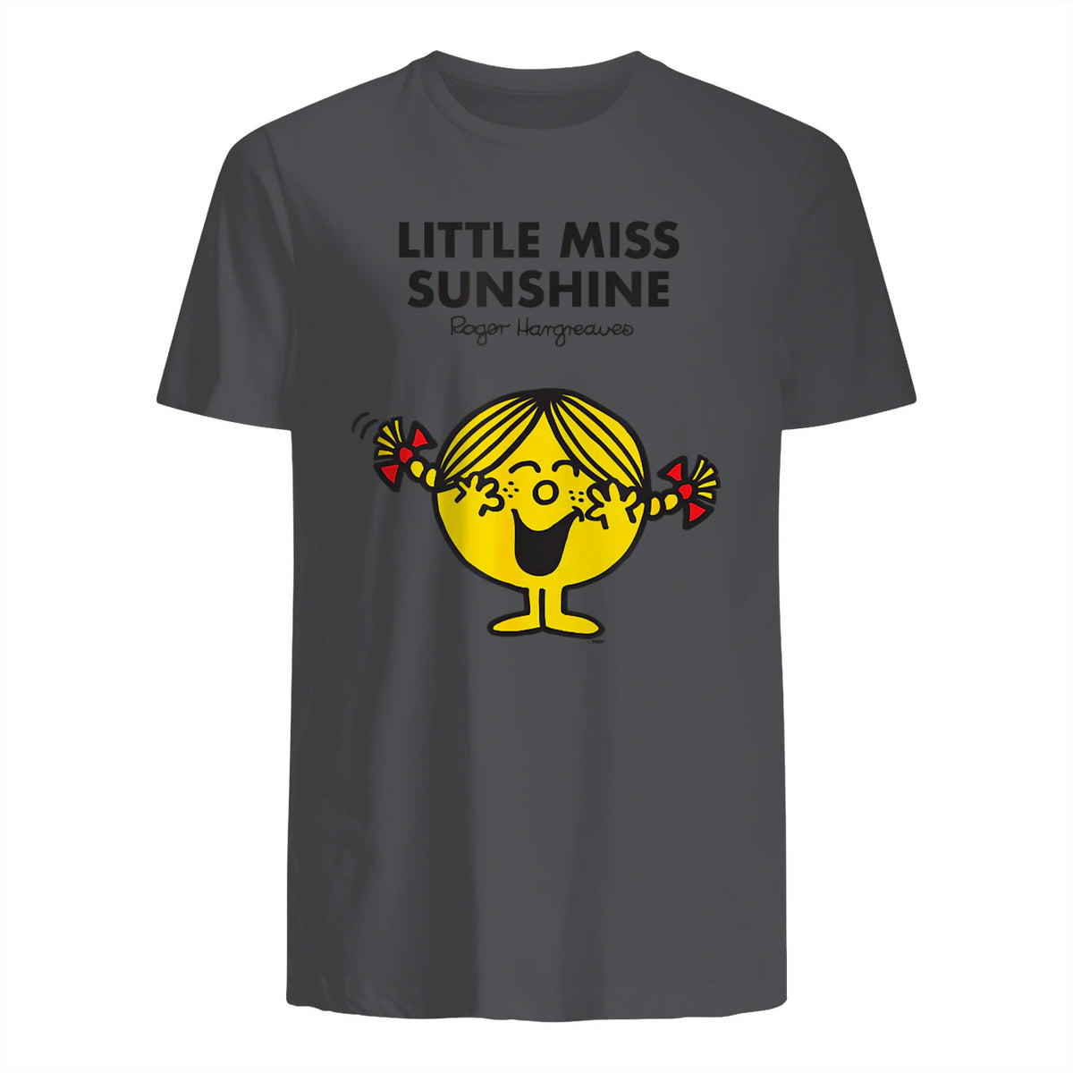 Mr. Men Little Miss Sunshine T-Shirt in Charcoal - back view
