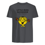 Mr. Men Little Miss Sunshine T-Shirt in Charcoal - back view