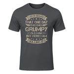 I Never Dreamed That I'd Become A Grumpy Old Man Grandpa in Charcoal - front view