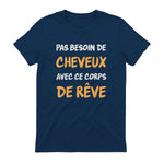 Calvitie Humour Papa Chauve in Navy - back view