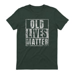 Old Lives Matter Funny Birthday Party Gag Gift for Dad in Forest Green - back view
