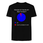 Lustiges Bier Shirt I Alkohol Trinken Party Fest Wein in Black - back view