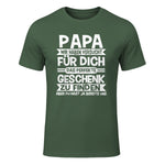 Papa und Vater Motiv, Lustiger Spruch, Herren Vatertag Halbarm T-Shirt in Military Green - front view