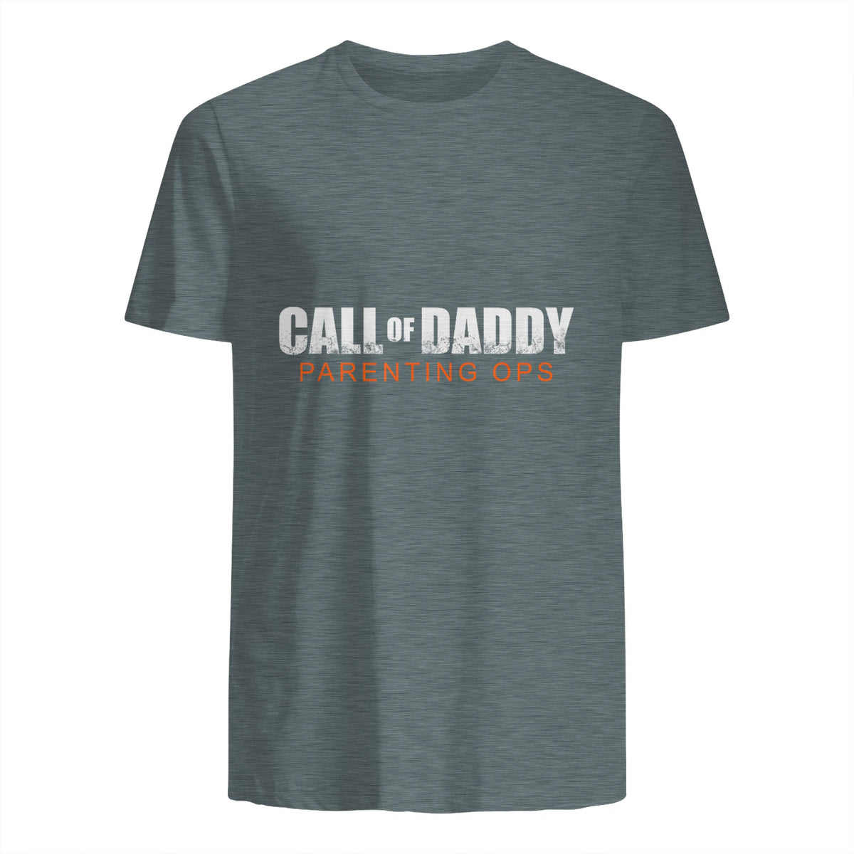 Gamer Dad Call of Daddy Call of Dad Parenting Ops in Dark Heather - back view