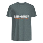Gamer Dad Call of Daddy Call of Dad Parenting Ops in Dark Heather - back view
