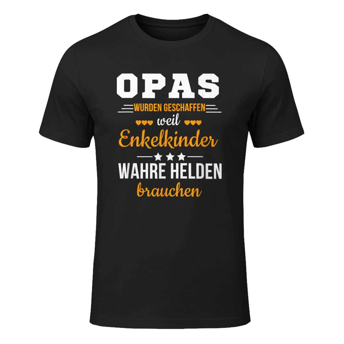 Opas Weil Enkelkinder Wahre Helden Brauchen Großvater Spruch in Black - front view