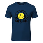 Autism Awareness Acceptance Special Education Teacher Kids T-Shirt in Navy - front view