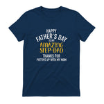 Happy father's day step dad in Navy - back view