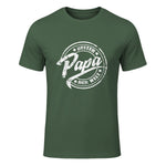 Geschenke für Papa und Opa zum Vatertag - Bester Papa der Welt, Vatertag, Vintage T-Shirt Schwarz S in Military Green - front view
