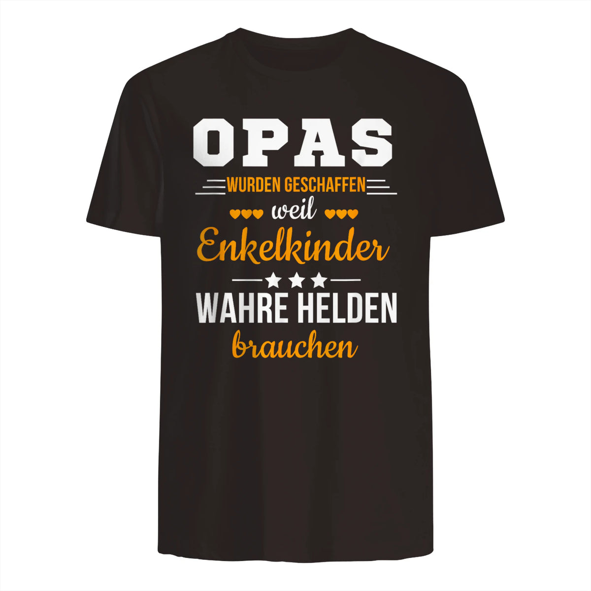 Opas Weil Enkelkinder Wahre Helden Brauchen Großvater Spruch in Dark Chocolate - back view