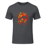 Thundercats Flare Circle Logo T-Shirt in Charcoal - front view